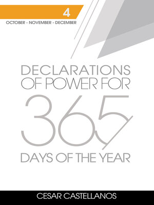 cover image of Declarations of Power For 365 Days of the Year, Volume 4